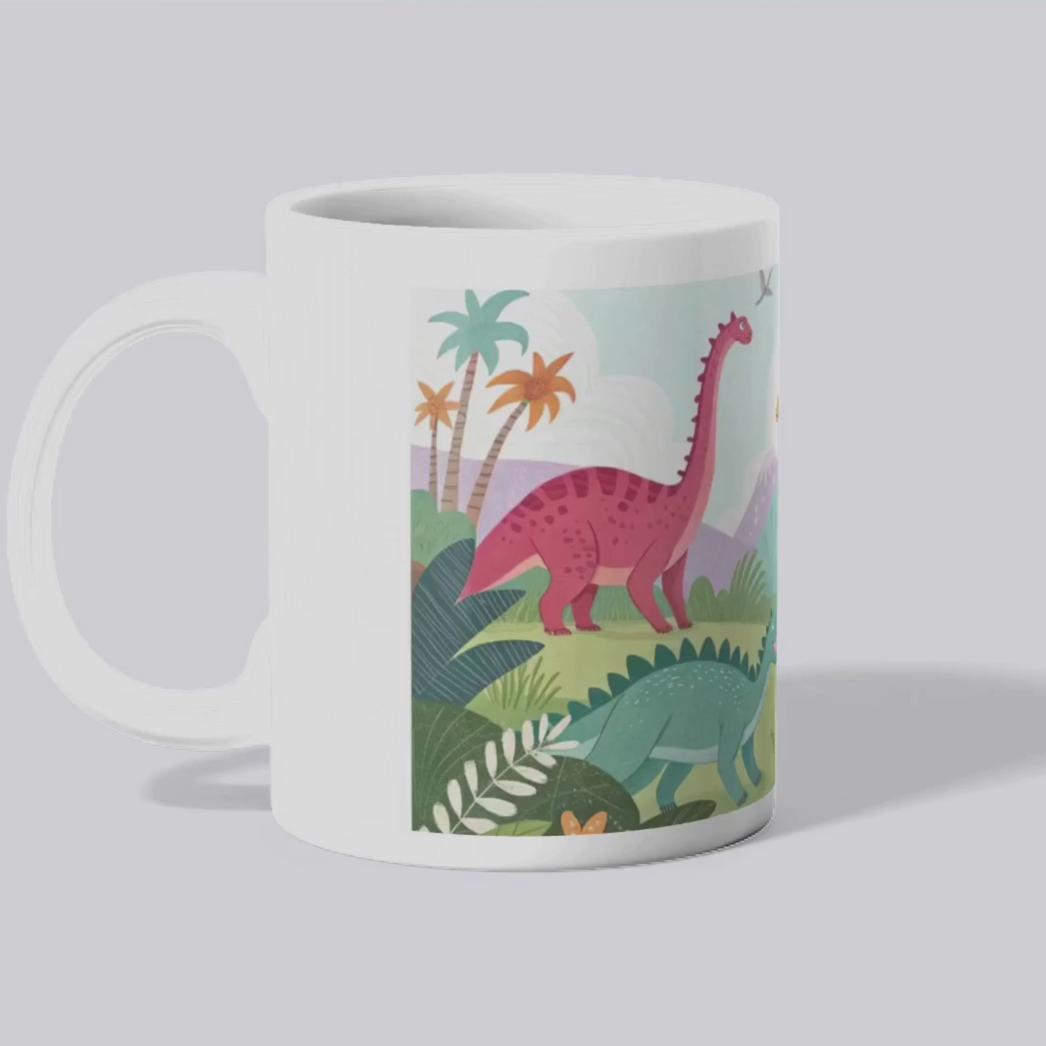 Mug polymère "Dinosaures" vidéo