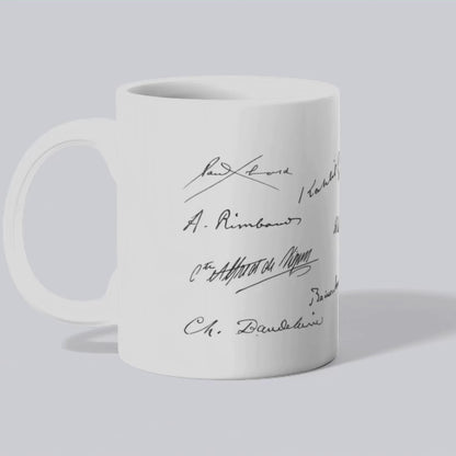 Mug méli-mélo de signatures de poètes (vidéo) - Place des Images