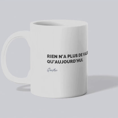 Mug / Tasse Citation de Goethe sur le moment présent (vidéo) - Place des Images