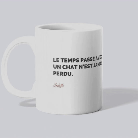 Mug Citation de Colettesur les chats (vidéo) - Place des Images