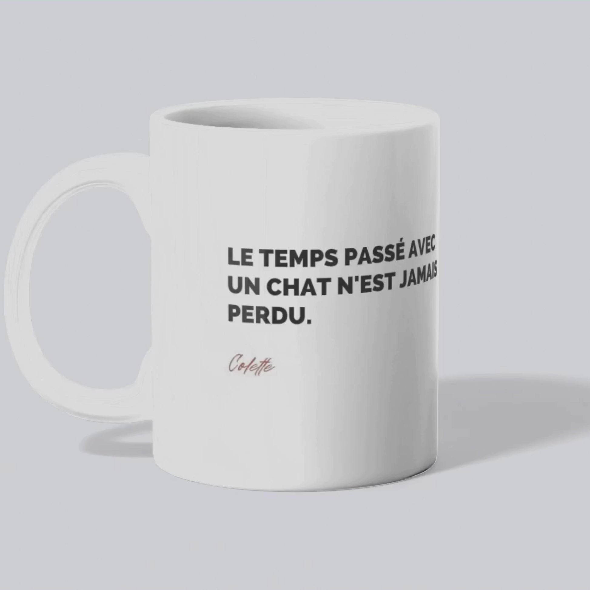 Mug Citation de Colettesur les chats (vidéo) - Place des Images
