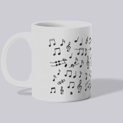 Mug Céramique - Envolée de notes de musique (325 ml)
