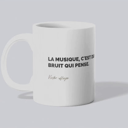 Mug / Tasse Citation de Victor Hugo sur la musique (vidéo) - Place des Images