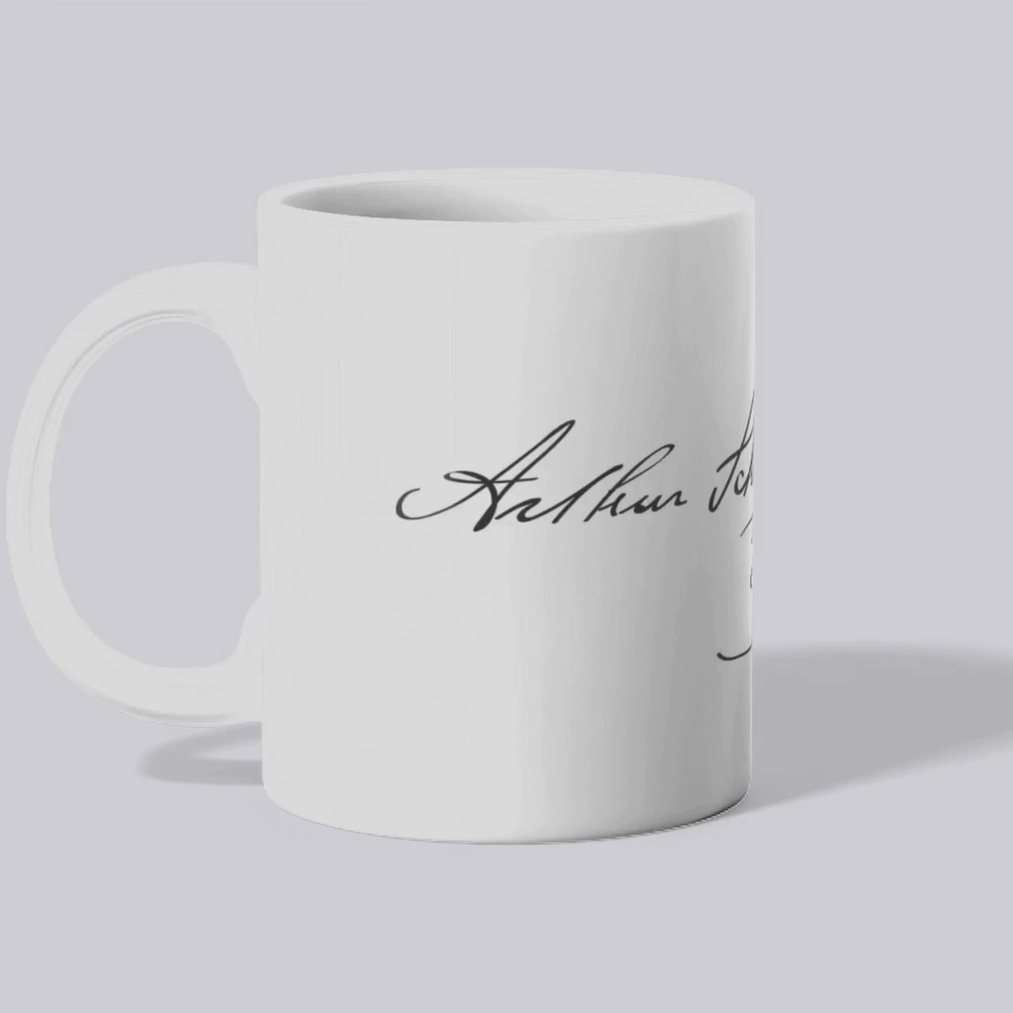 Mug Signature d'Arthur Schopenhauer  (présentation vidéo) - Place des Images