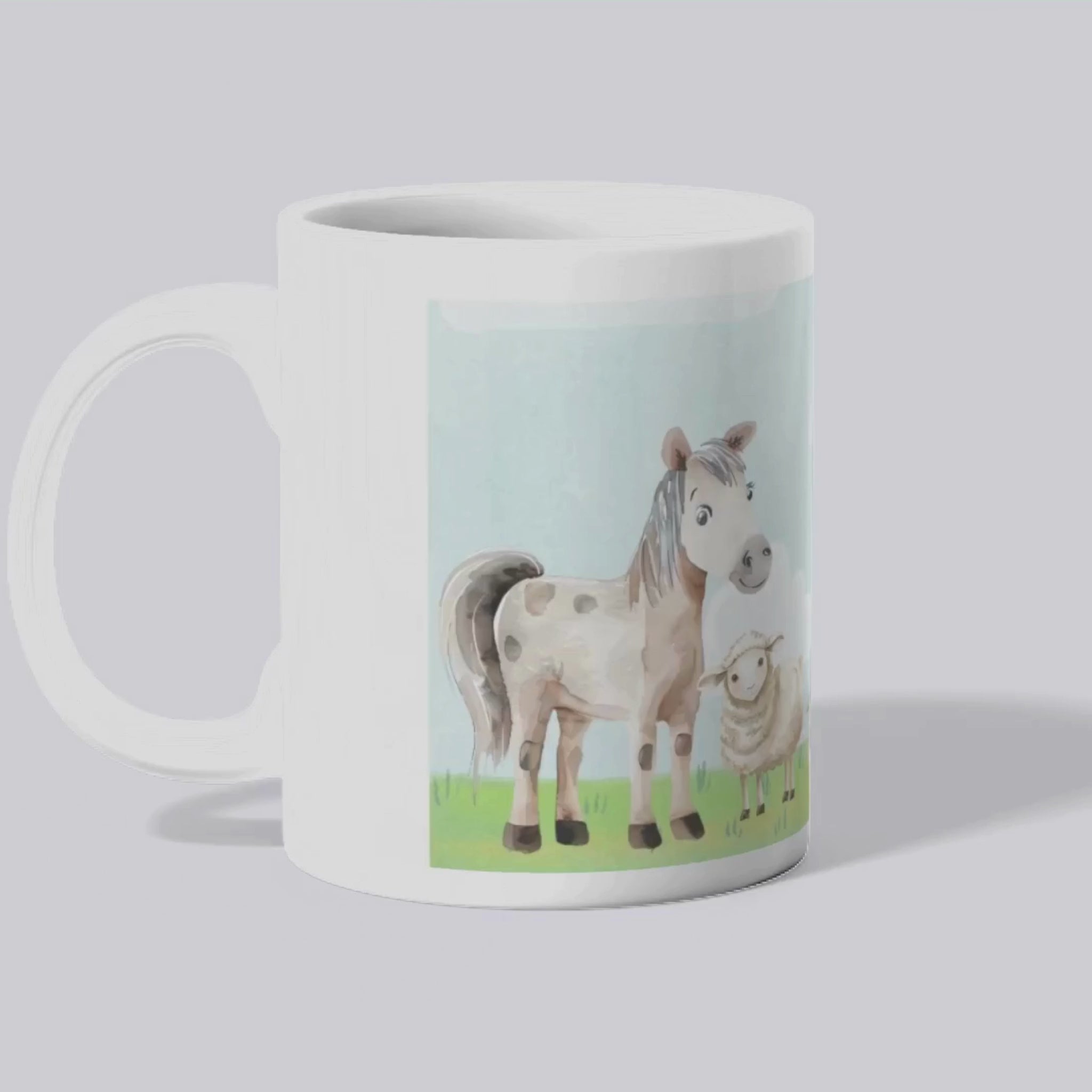Mug polymère "Animaux de la ferme" vidéo