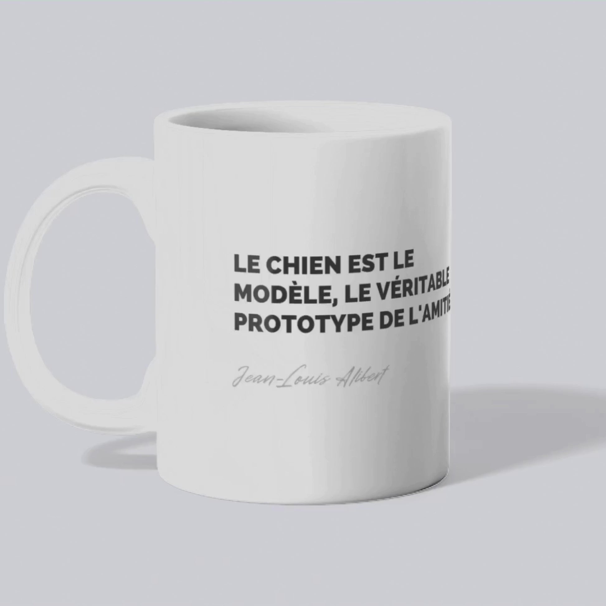Mug Citation de Jean-Louis Alibert sur les chiens (vidéo) - Place des Images