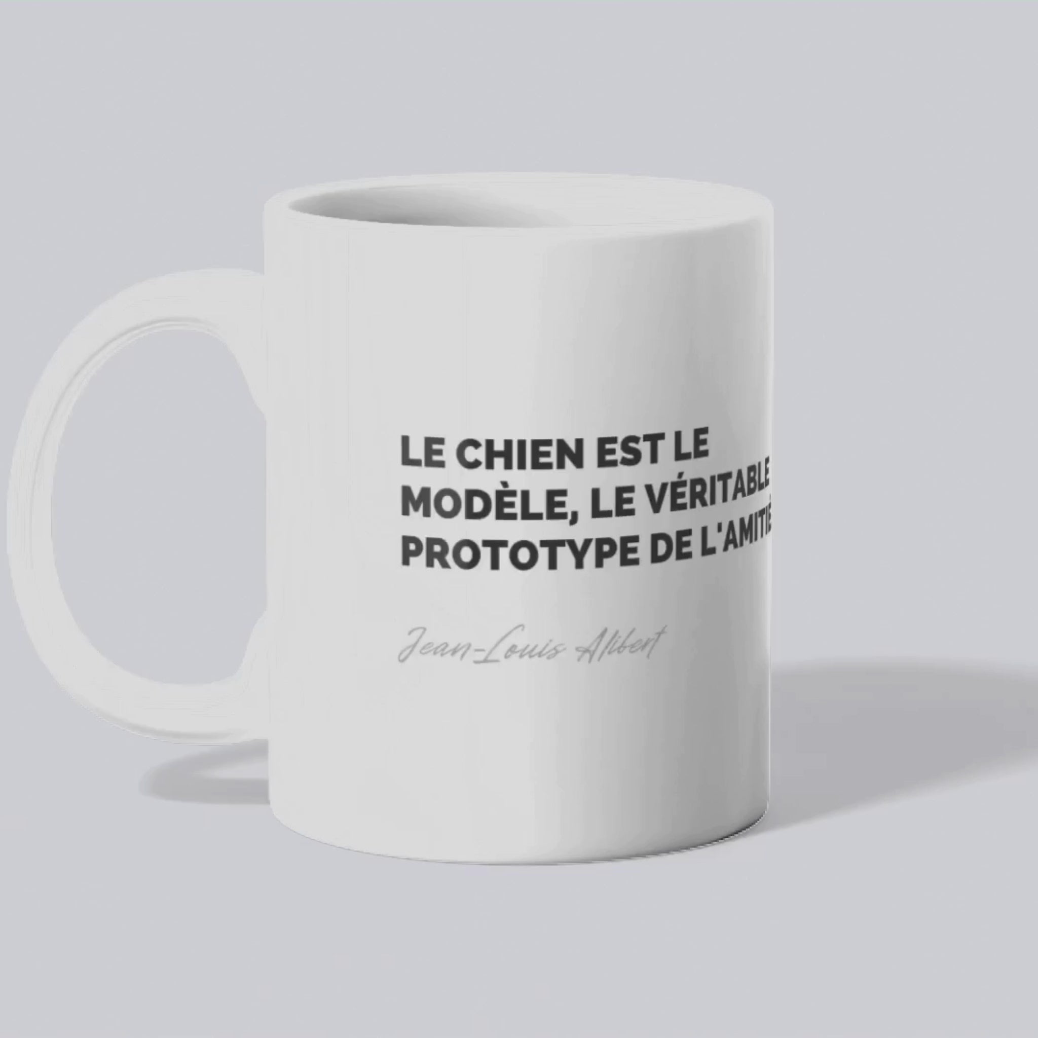 Mug Citation de Jean-Louis Alibert sur les chiens (vidéo) - Place des Images