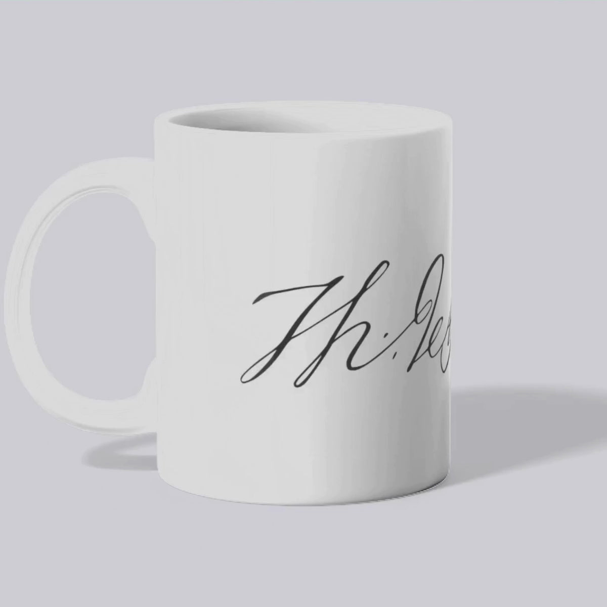 Mug Signature de Thomas Jefferson (présentation vidéo) - Place des Images