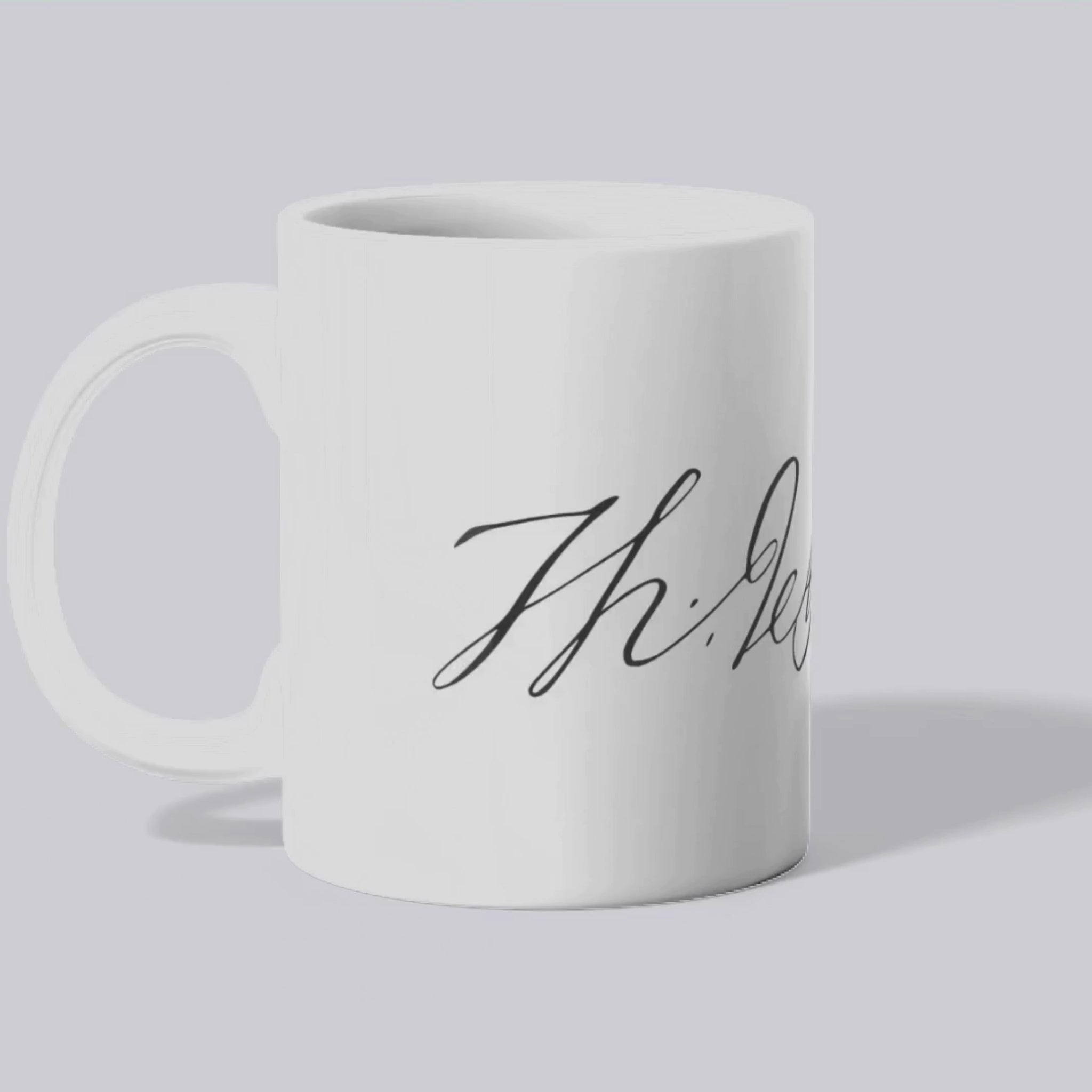 Mug Signature de Thomas Jefferson (présentation vidéo) - Place des Images