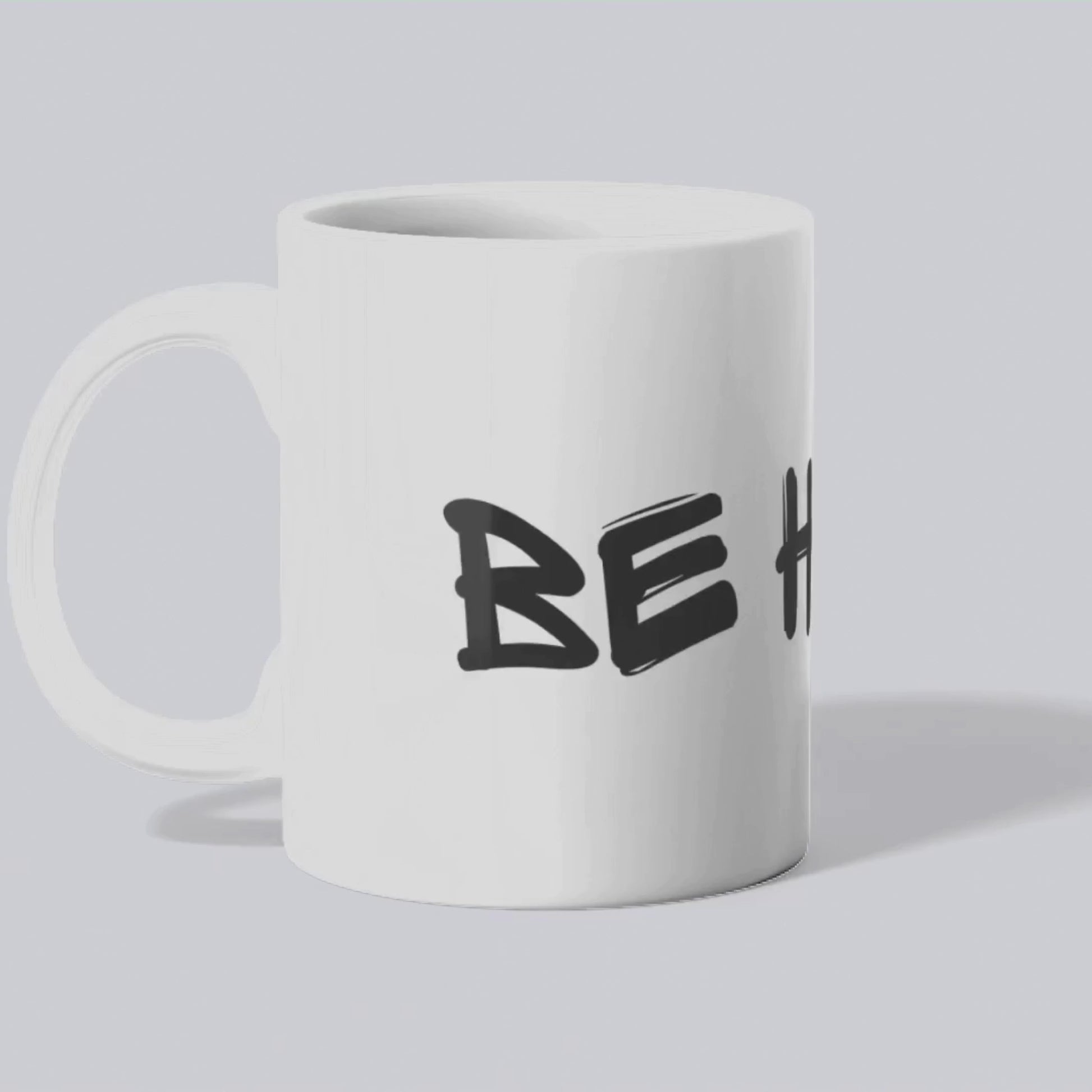 Vidéo du mug "Be happy" - Place des Images