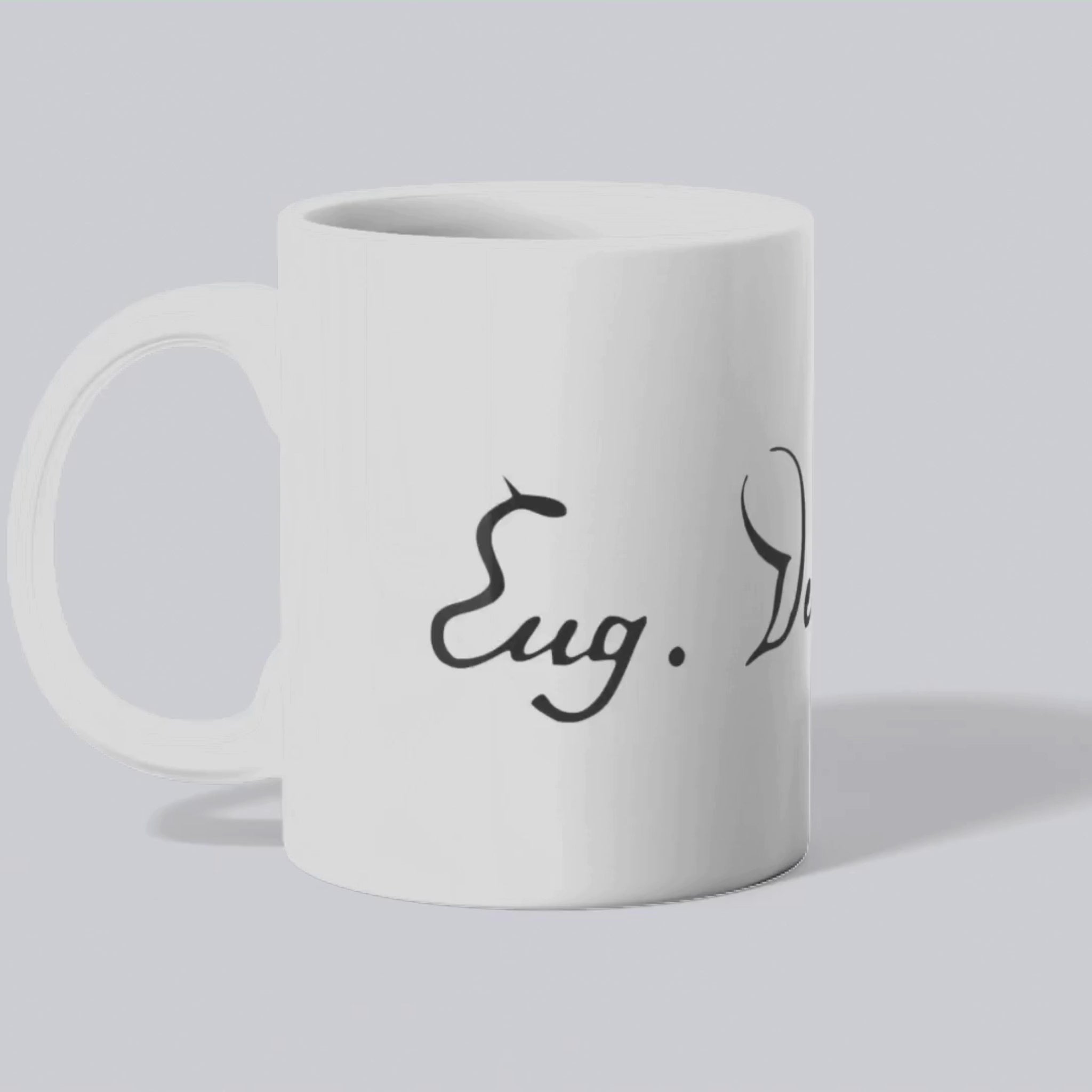 Mug Signature d'Eugène Delacroix (présentation vidéo) - Place des Images