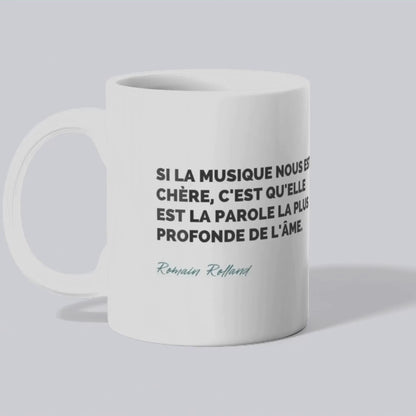 Tasse Citation de Romain Rolland sur la musique (vidéo) - Place des Images