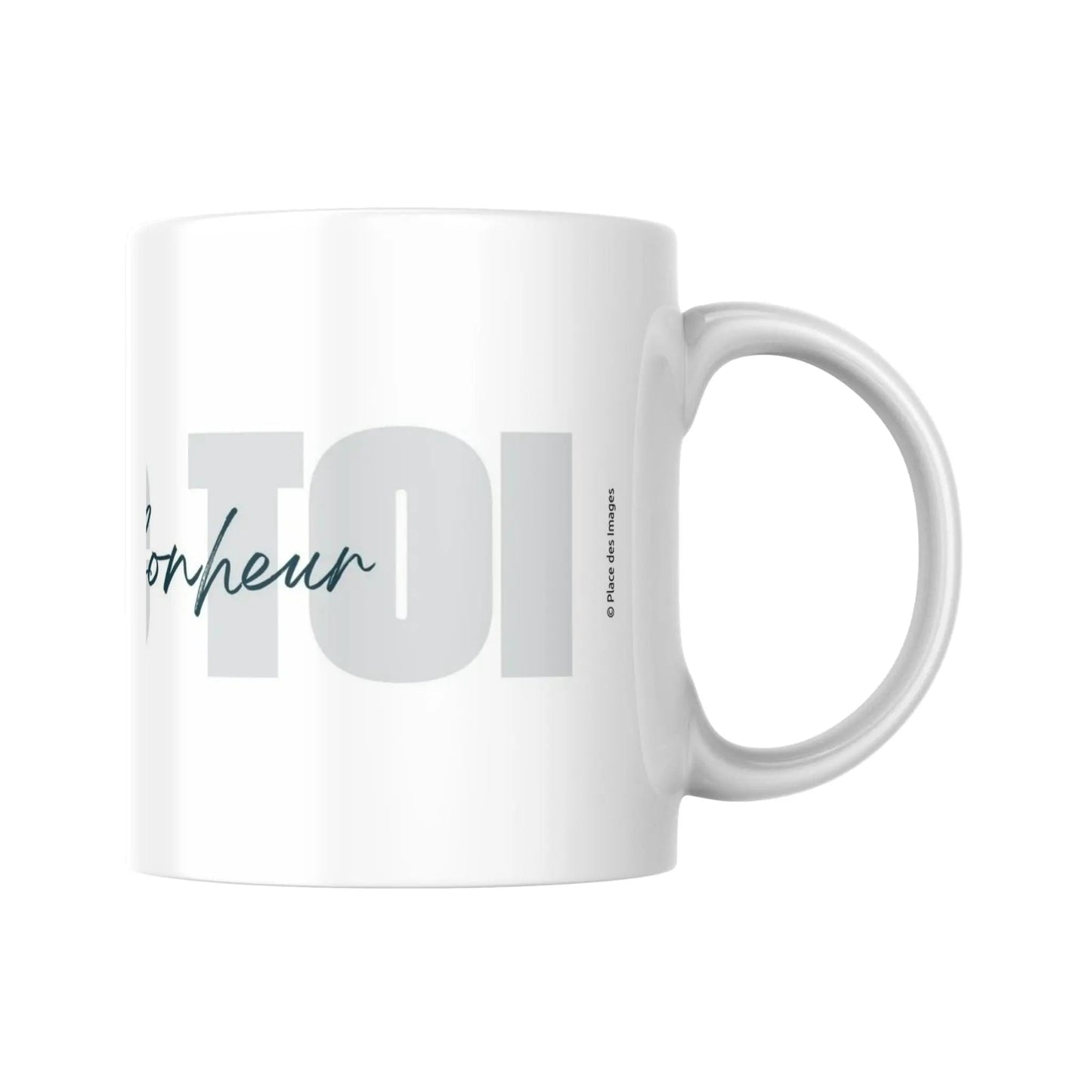 Mug "Avec toi, c'est le bonheur" (partie droite) - Place des Images