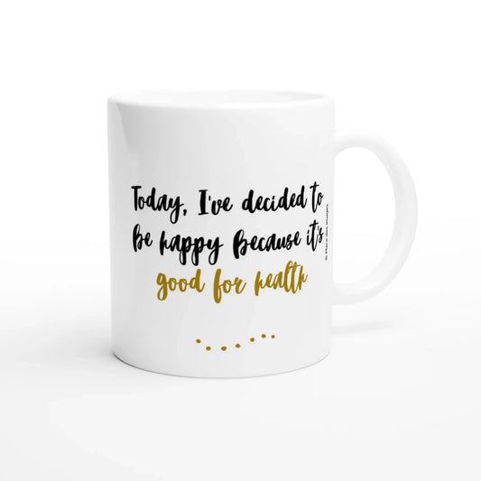 Tasse bilingue "Aujourd'hui, j'ai décidé d'être heureux..." - Place des Images