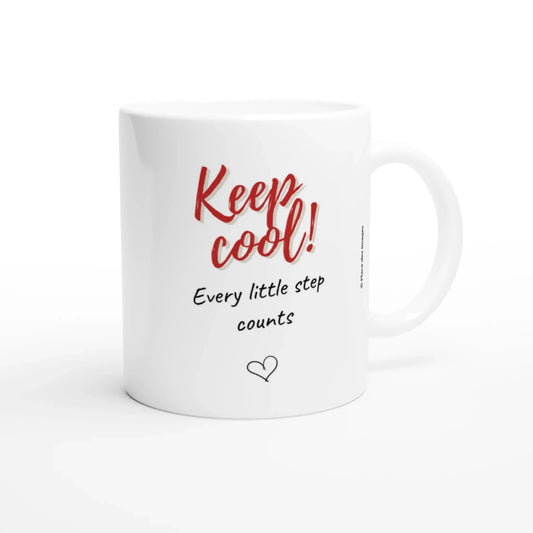 Tasse bilingue "Keep cool ! Chaque petit pas compte" - Place des Images