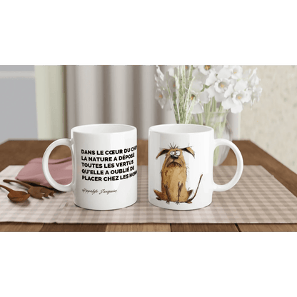 Tasse Citation de Hippolyte Sanguin sur les chiens - Place des Images