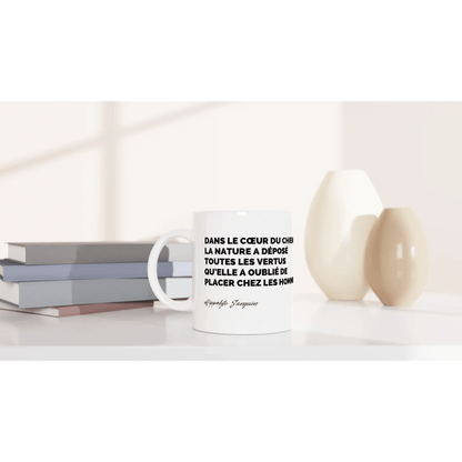 Tasse Citation de Hippolyte Sanguin sur les chiens - Place des Images