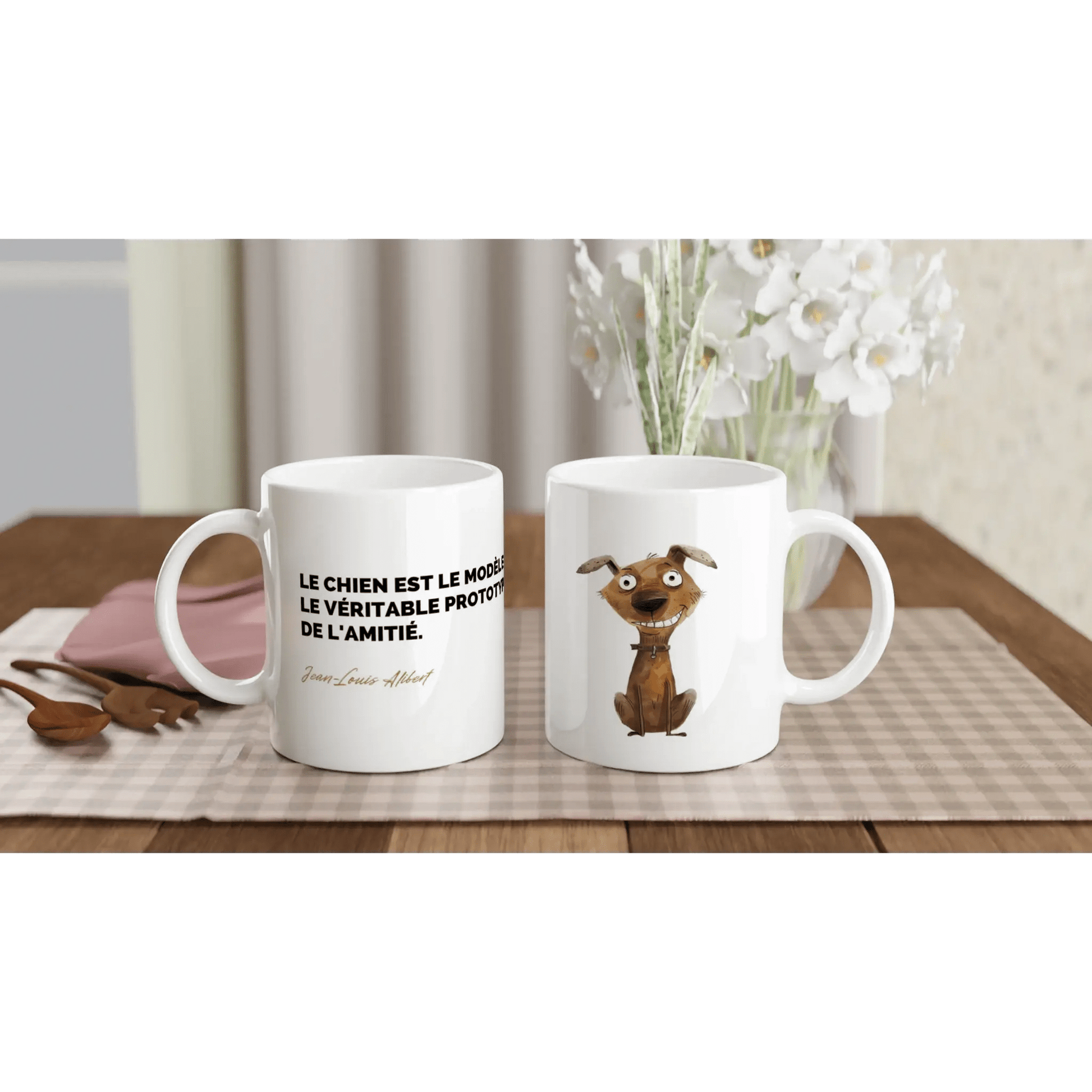 Tasse Citation de Jean - Louis Alibert sur les chiens - Place des Images