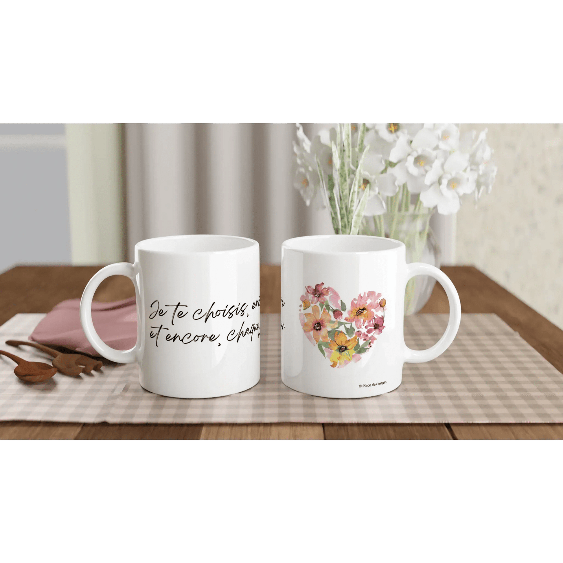 Mug / Tasse "Je te choisis" face 1 et 2 - Place des Images