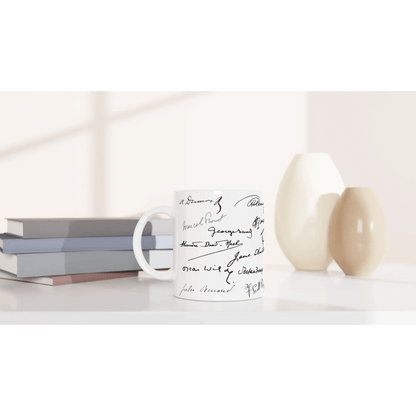Tasse méli - mélo de signatures d'écrivains - Place des Images
