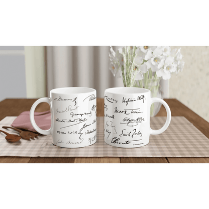 Tasse méli - mélo de signatures d'écrivains - Place des Images