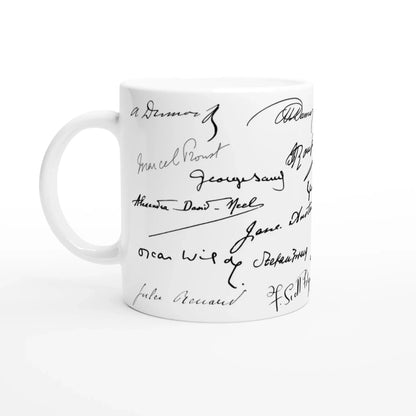 Tasse méli - mélo de signatures d'écrivains - Place des Images