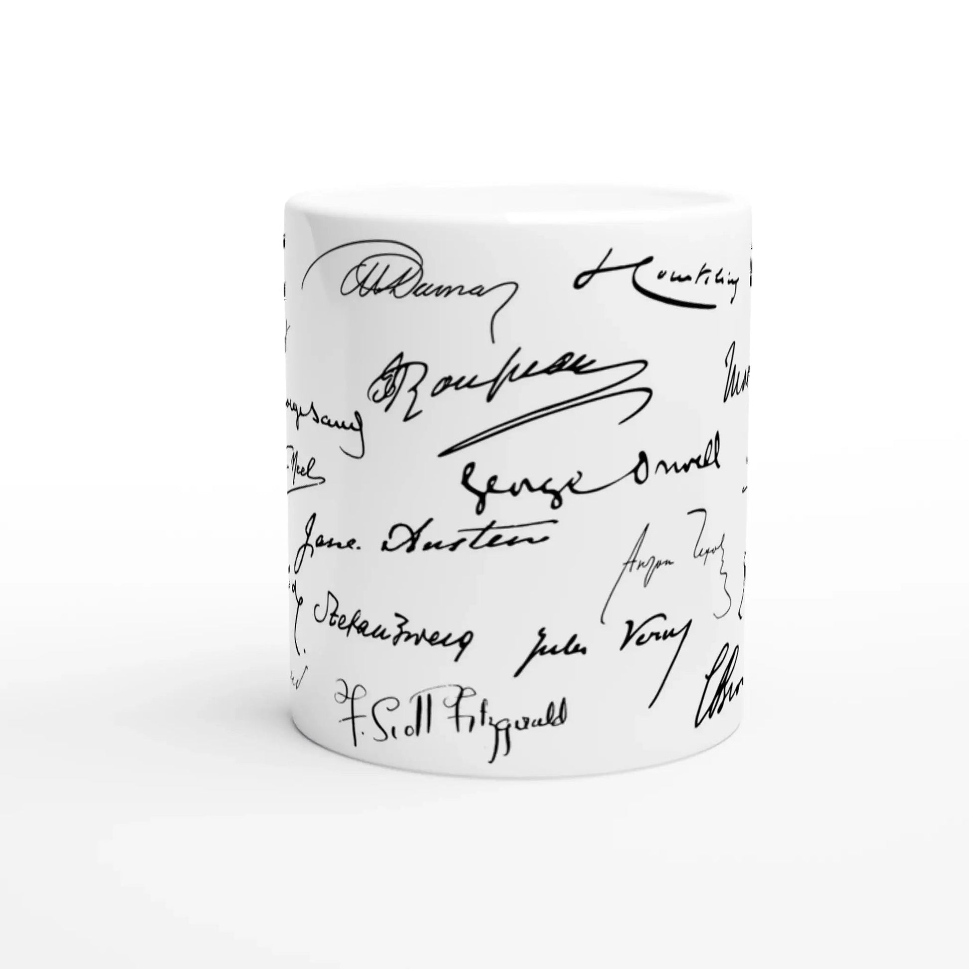 Tasse méli - mélo de signatures d'écrivains - Place des Images